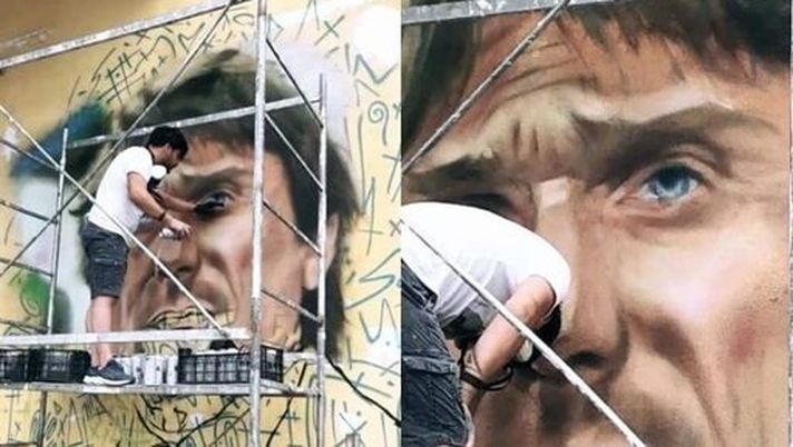 Murale Conte, l’artista: “Mi è stato commissionato, ecco quando lo terminerò” - immagine 1