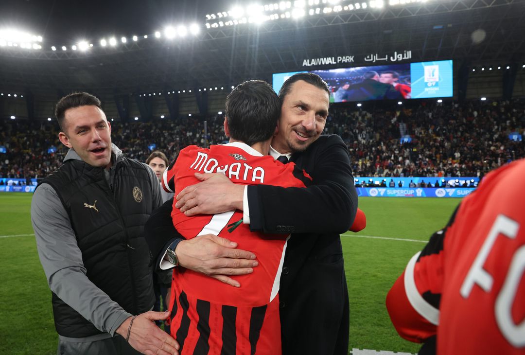 Zlatan Ibrahimovic Festeggiamenti derby Inter-Milan 2-3 Supercoppa italiana 2025