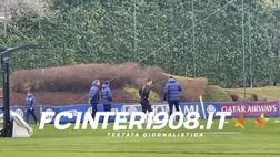 VIDEO FCIN1908 / Inter, Lautaro salta il torello con la squadra: lavoro personalizzato per il capitano