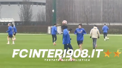 VIDEO FCIN1908 / Inter, gioco di prestigio per Thuram nella rifinitura pre-Monaco!