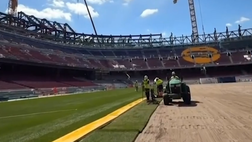 Barcellona, proseguono i lavori al nuovo Camp Nou: ecco com’è ora | VIDEO