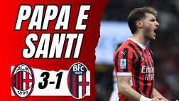 Milan-Bologna 3-1, solo rimonte. Papa Pulisic XI e Santi Gimenez