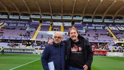 FOTO VN – Riganò e Guetta al Franchi con “Firenze Manutenzioni”