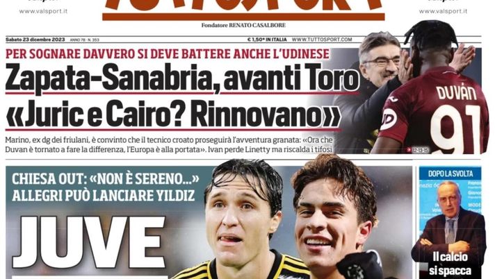prima pagina tuttosport
