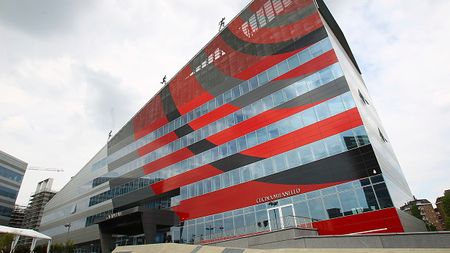 MILAN, ITALY - MAY 19: A general view of the Casa Milan during the inauguration of AC Milan's new purpose-built headquarters, Casa Milan on May 19, 2014 in Milan, Italy. (Photo by Marco Luzzani/Getty Images) casa-milan-estate-progetto-tecnico-calciomercato-mercato-tare-furlani-ibrahimovic-redbird-moncada