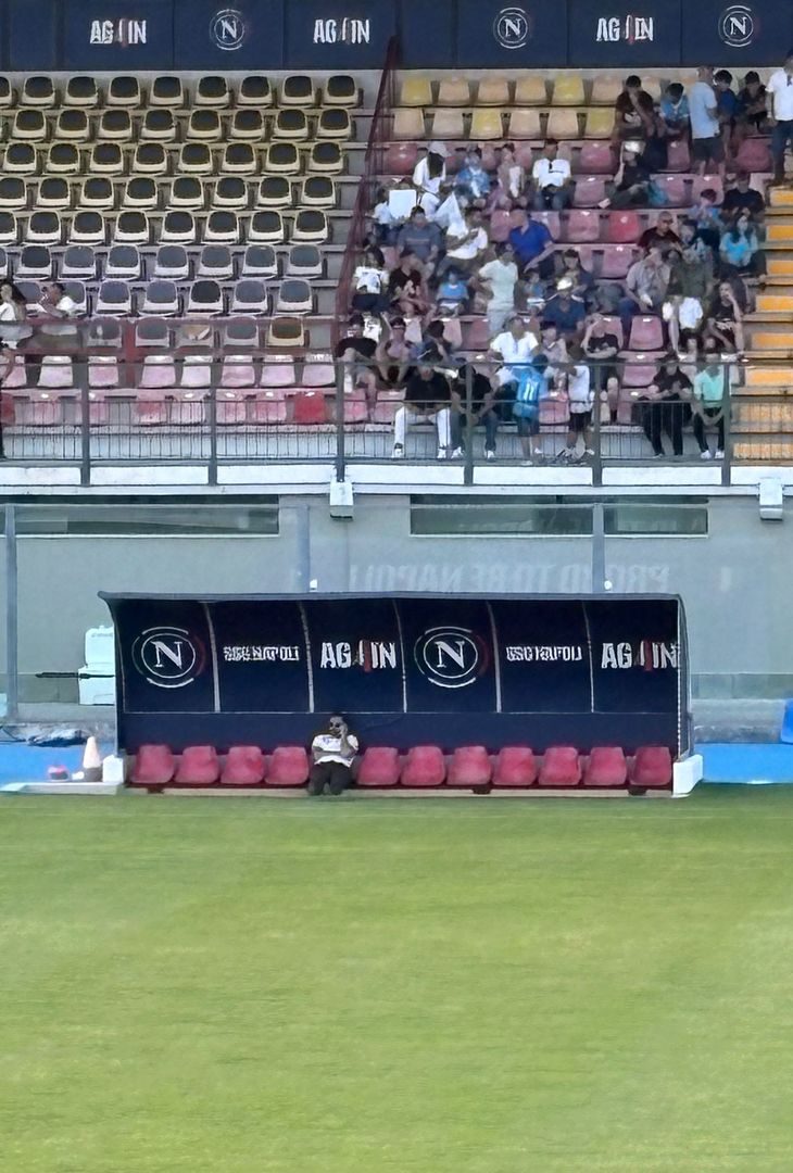 Manna (al telefono) e ADL assistono all’allenamento del Napoli – LA FOTOGALLERY - immagine 5