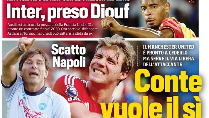 Il Napoli sui media: le prime pagine dei quotidiani di oggi- immagine 1
