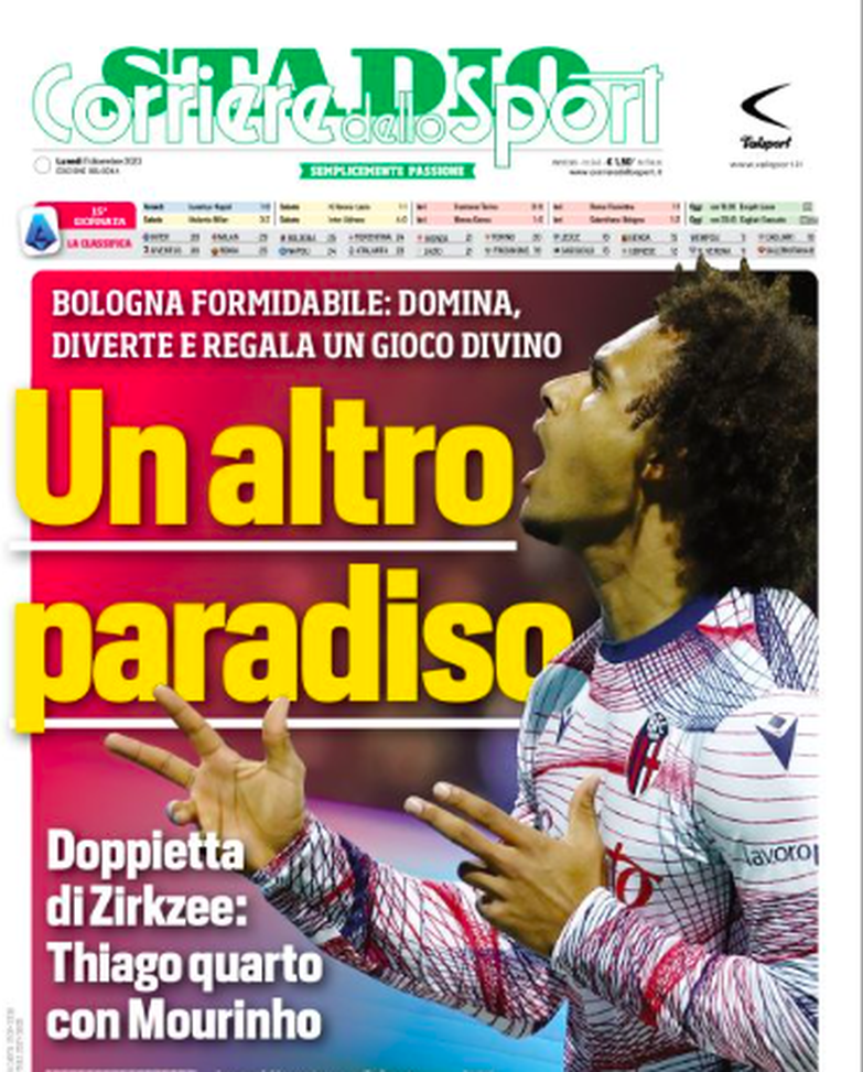 Bologna in zona Champions: le aperture dei quotidiani- immagine 2