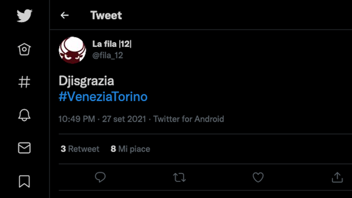 Venezia-Torino 1-1, le reazioni social: “Djisgrazia” - immagine 1
