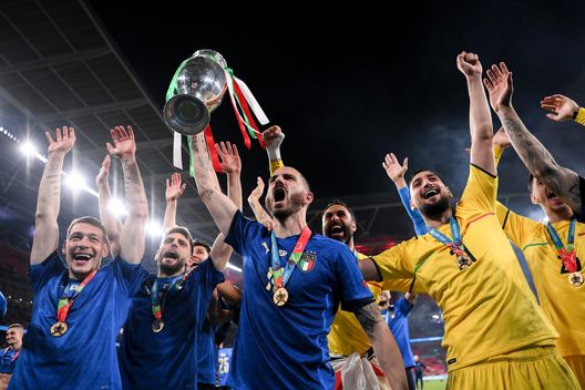 Italia Campione d'Europa (Euro 2020)(Photo by Laurence Griffiths/Getty Images) Italia Campione d'Europa (Euro 2020)(Photo by Laurence Griffiths/Getty Images)