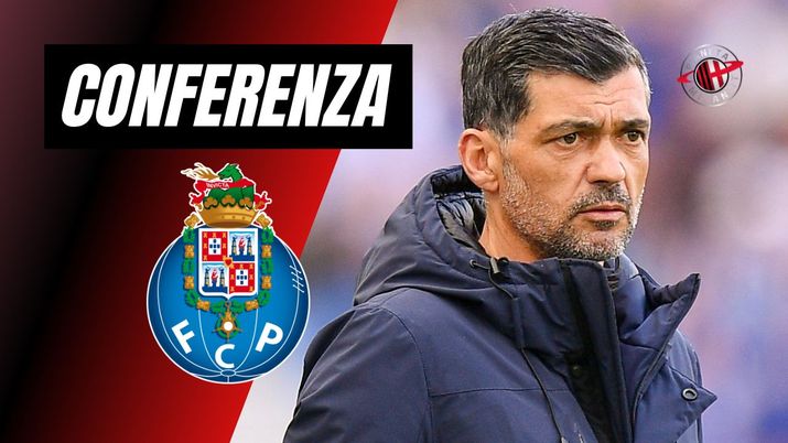 Allenatore AC Milan Sérgio Conceição conferenza stampa