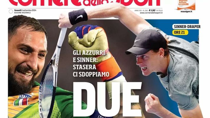 prima pagina corriere dello sport oggi