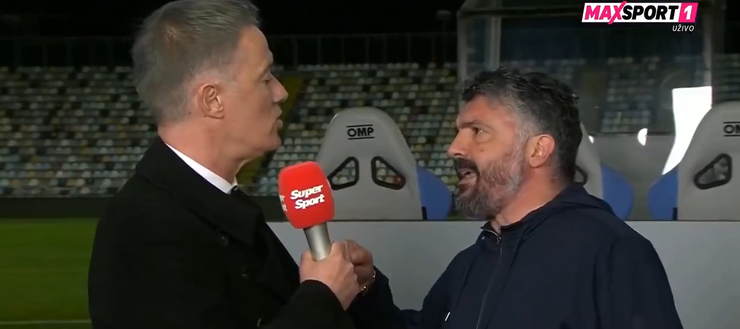 Confronto acceso Gattuso-Jelicic (Fonte Video Account X MAXSport1)