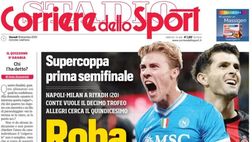 Prime pagine giornali sportivi oggi: il Napoli sui media