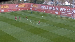 Trigoria, Wesley replica il gol alla Juve in allenamento: il risultato è perfetto