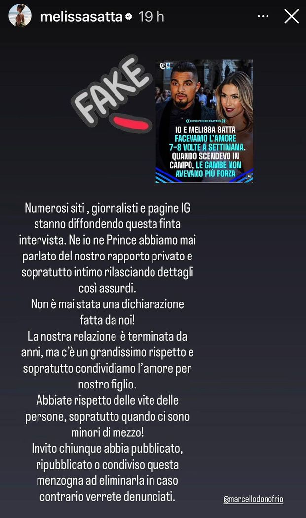 Melissa Satta: “Né io né Boateng abbiamo mai parlato del nostro privato. C’è un grandissimo…”- immagine 2
