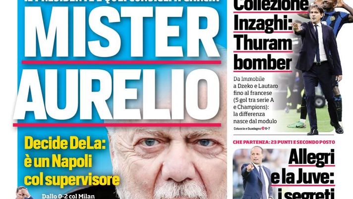 IL NAPOLI SUI MEDIA – Le prime pagine dei giornali di oggi 31 ottobre 2023 - immagine 1