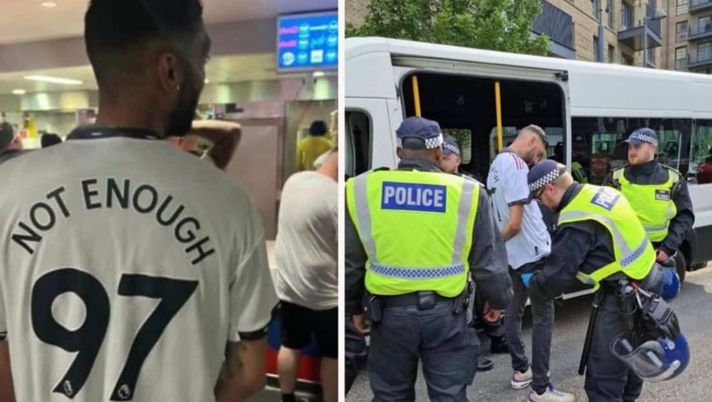 Fans di City e United, rissa e arresti dopo il derby di FA Cup: processo per la t-shirt della tragedia - immagine 1