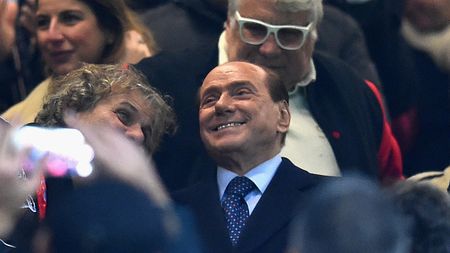 MILAN, ITALY - NOVEMBER 20: President FC Milan Silvio Berlusconi attends prior to the Serie A match between AC Milan and FC Internazionale at Stadio Giuseppe Meazza on November 20, 2016 in Milan, Italy. (Photo by Claudio Villa - Inter/FC Internazionale via Getty Images)