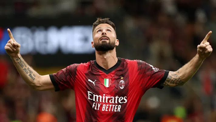 Olivier Giroud AC Milan Milan-Verona 3-1 Serie A 2022-2023