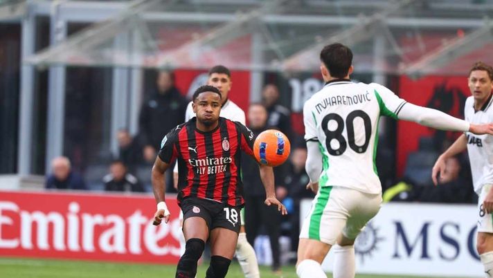Christopher Nkunku (attaccante AC Milan), qui durante Milan-Sassuolo 2-2 (Serie A 2025-2026) | News (Getty Images) Neopromosse, il Milan ci ricasca: solo 2-2 contro il Sassuolo. Serve una mano dal mercato