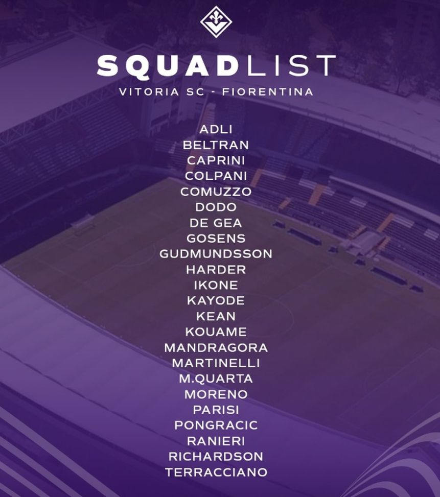 convocati Fiorentina