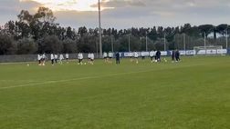 Lazio-Real Sociedad, i biancocelesti iniziano la rifinitura con un torello