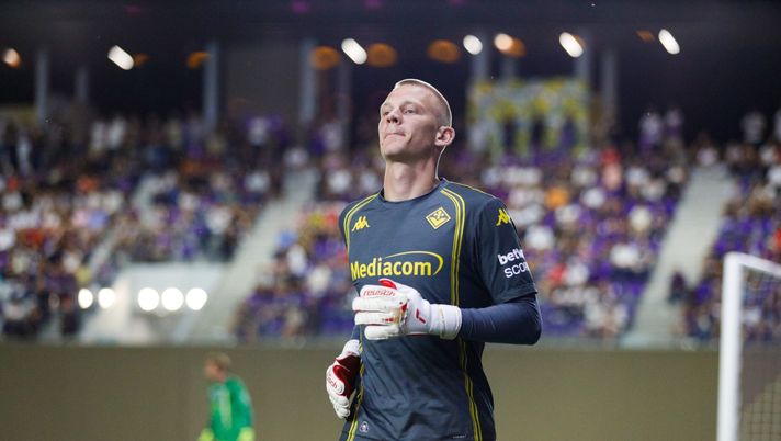 GERMOGLI PH: 25 LUGLIO 2025 BAGNO A RIPOLI VIOLA PARK PARTITA AMICHEVOLE FIORENTINA VS CARRARESE NELLA FOTO CHRISTENSEN Christensen