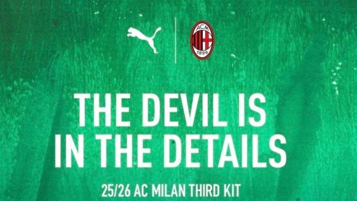 Nuova terza maglia AC Milan 2025-2026