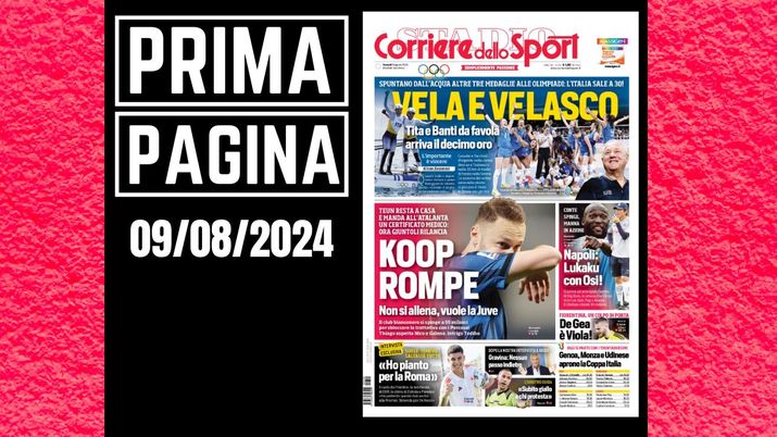 Prima pagina Corriere dello Sport: tanto mercato in Serie A