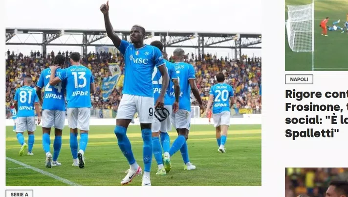 Corriere, Napoli, buona la prima: Politano e Osimhen ribaltano il Frosinone - immagine 1