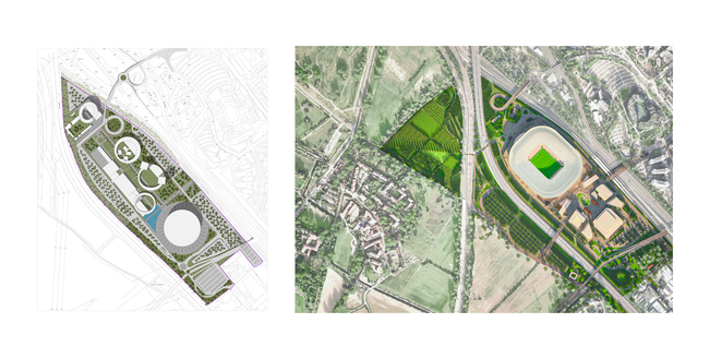 Nuovo stadio Milan San Donato rendering (ACMilan) Nuovo stadio Milan San Donato rendering (ACMilan)