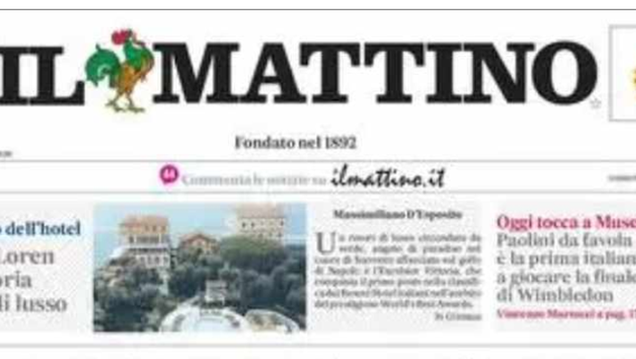PRIMA PAGINA IL MATTINO OGGI: “Conte spinge subito il Napoli. E Di Lorenzo rassicura” PRIMA PAGINA IL MATTINO OGGI: “Conte spinge subito il Napoli. E Di Lorenzo rassicura” - immagine 1