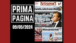 Prima pagina Tuttosport: “Vi portiamo al mercato con Giuntoli”