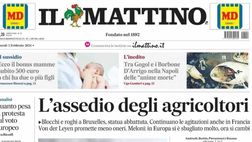 PRIMA PAGINA IL MATTINO: “Mattarella e Sinner, elogio della sobrietà”