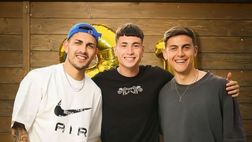 Frosinone, grande festa per compleanno Soulé: presenti anche Dybala e Paredes