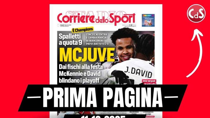 Prima pagina Corriere dello Sport: 'Roma i soldi per Zirkzee' Prima pagina Corriere dello Sport: 'Roma i soldi per Zirkzee'