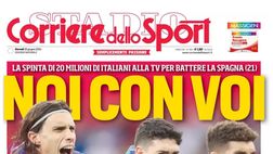 PRIMA PAGINA CORRIERE DELLO SPORT OGGI: “Napoli, è fatta: Rafa Marin primo colpo per Conte”