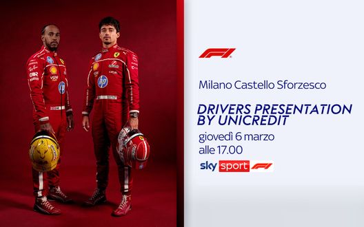 Sky Sport Ferrari, show a Milano: in piazza Castello arriveranno Charles Leclerc e Lewis Hamilton- immagine 2