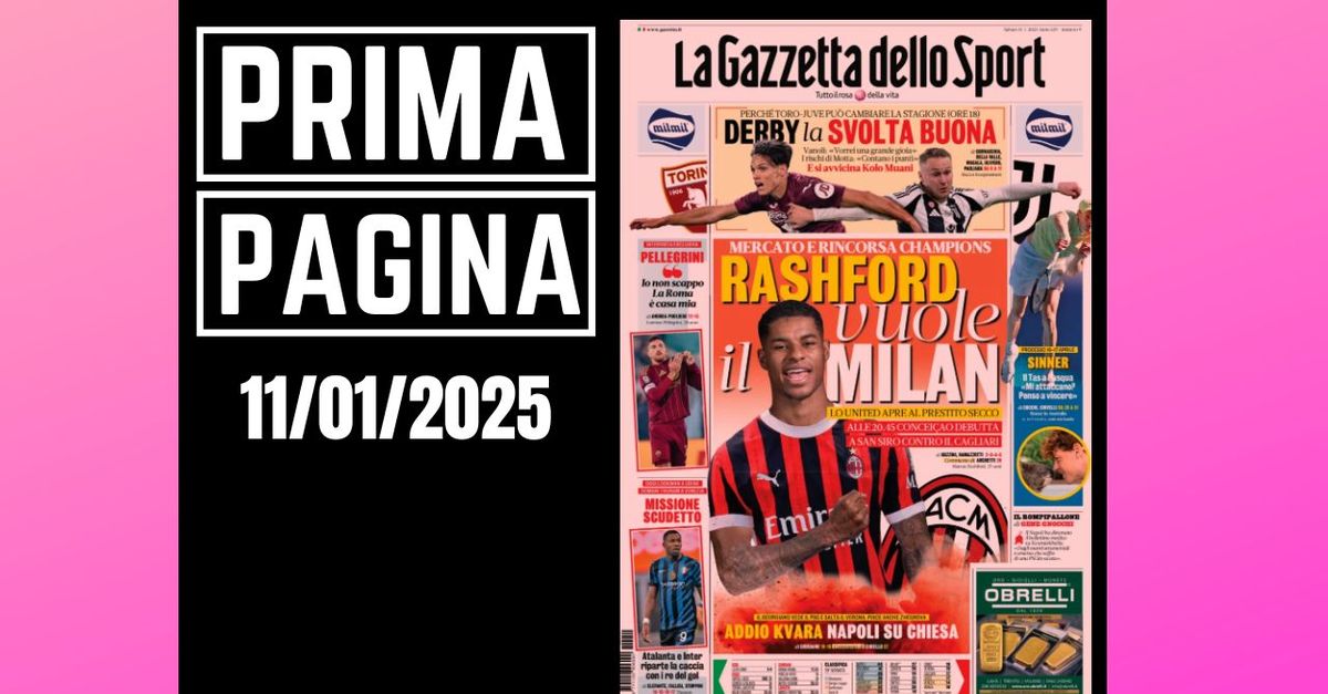 Prima pagina Gazzetta dello Sport: Rashford vuole il Milan