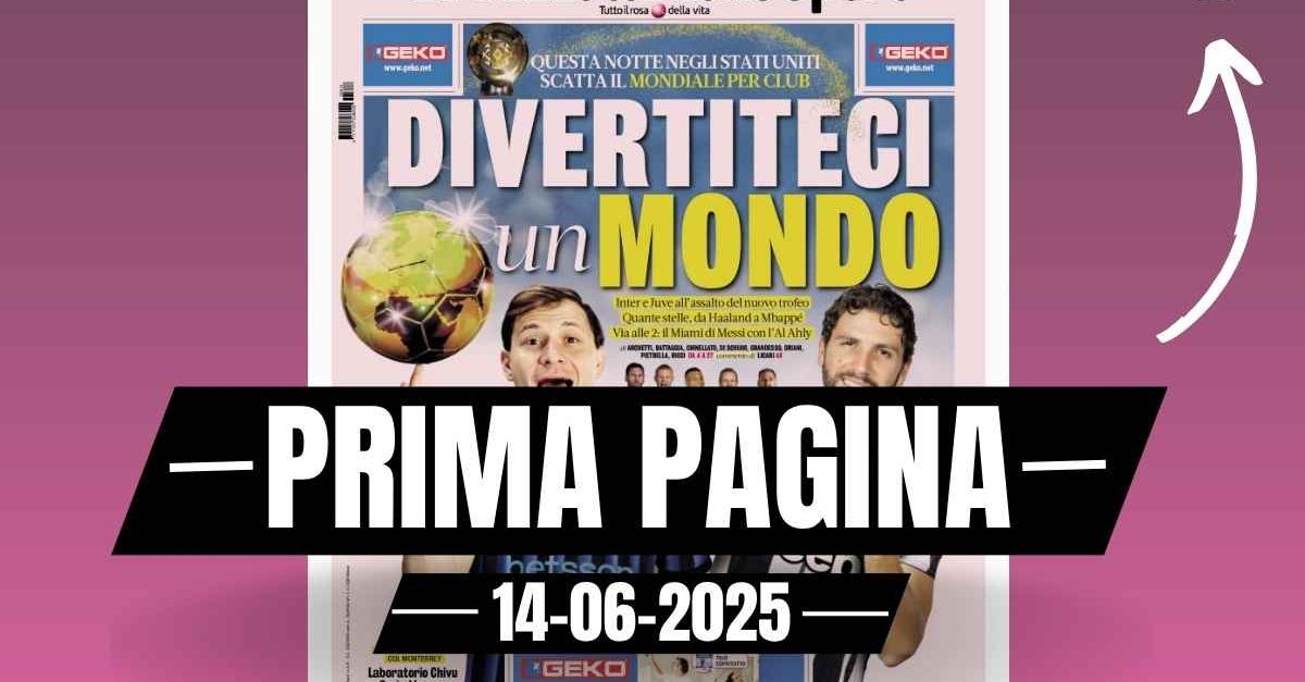 Prima pagina Gazzetta dello Sport: “Divertiteci un mondo” Prima pagina Gazzetta dello Sport: “Divertiteci un mondo”