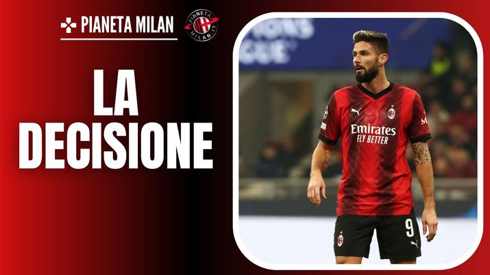 esultanza Olivier Giroud AC Milan Milan-PSG 2-1 Champions League 2023-2024