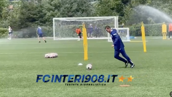 VIDEO FCIN1908 / Inter, mancino caldo in allenamento per mister Chivu