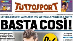 PRIMA PAGINA TUTTOSPORT OGGI: “Sulle spalle di Big Rom: Inter, siamo qui”