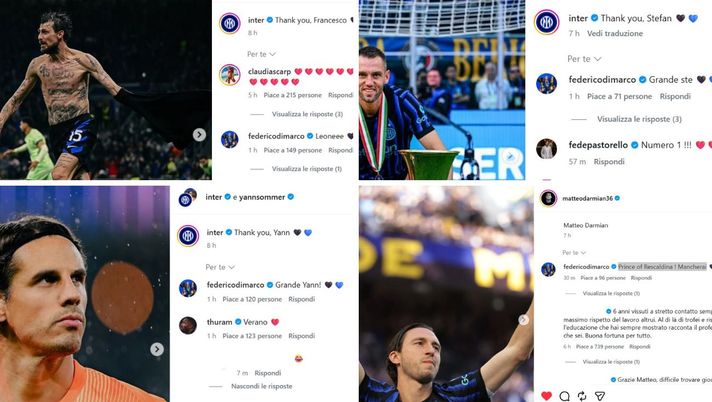 Quattro addii all’Inter. Arrivano i saluti e i commenti di Federico Dimarco - immagine 1