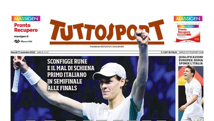 EDICOLA TS – Incubo Macedonia: “Chiesa il nostro Sinner”. Juve-Inter, anche Miretti e Bastoni out - immagine 1