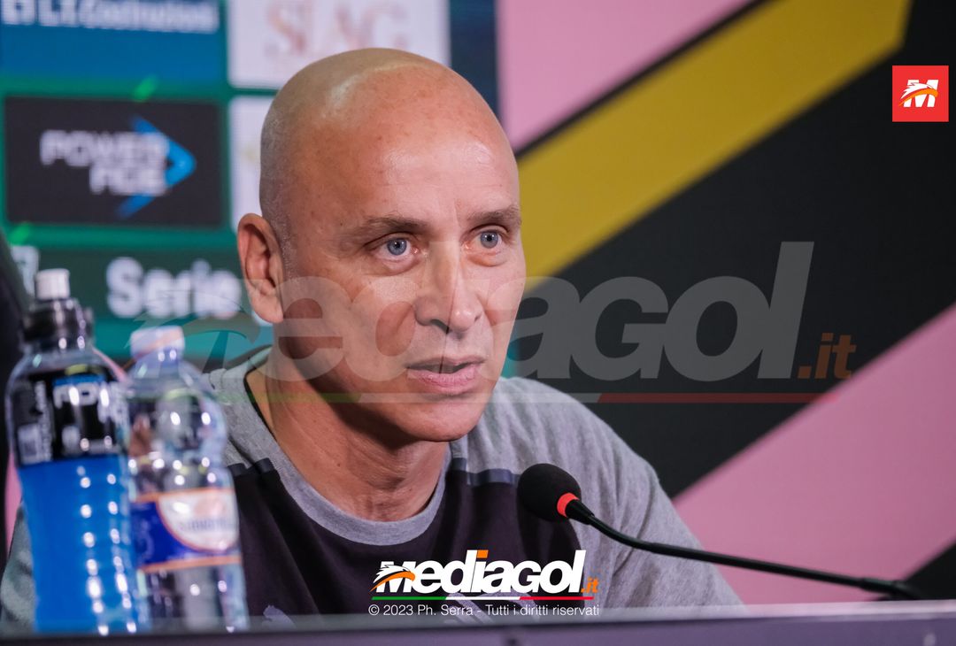 FOTO PALERMO, verso la Reggiana: Eugenio Corini in sala stampa (GALLERY)- immagine 1