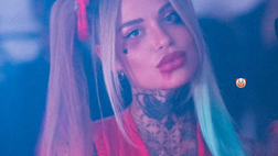 Zoe Cristofoli in versione Joker più sexy che mai. Lady Hernandez scalda la notte di Halloween