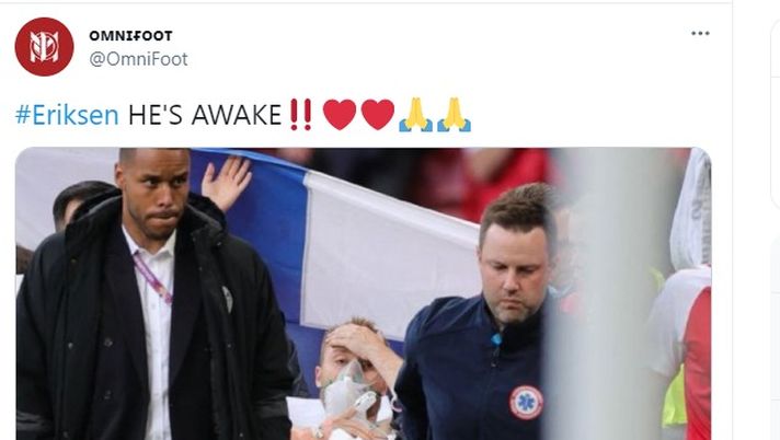 Europei, Eriksen è sveglio e cosciente. E Danimarca-Finlandia riprende Europei, Eriksen è sveglio e cosciente. E Danimarca-Finlandia riprende - immagine 1