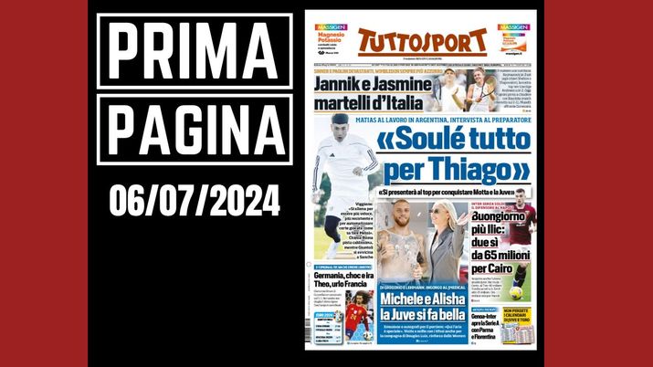 Prima pagina Tuttosport: Euro24, Germania choc e ira
